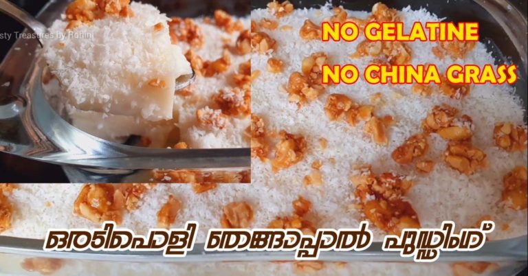 Coconut milk pudding
