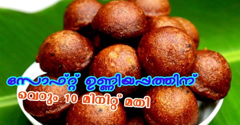 Instant soft Unniyappam