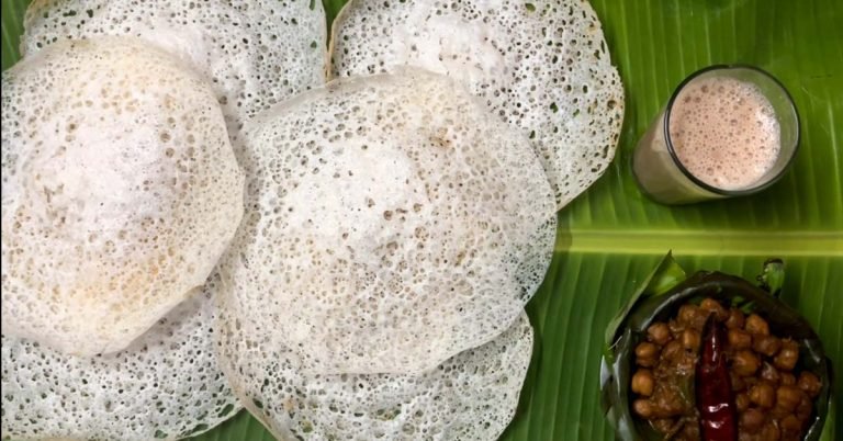 Paalappam and kadala curry