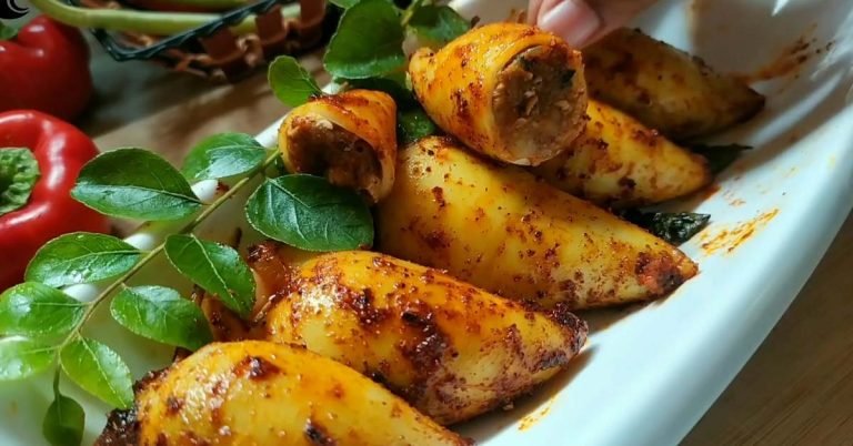 Stuffed Squid (koonthal nirachath)