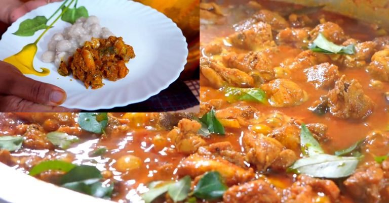 Pidi and chicken curry