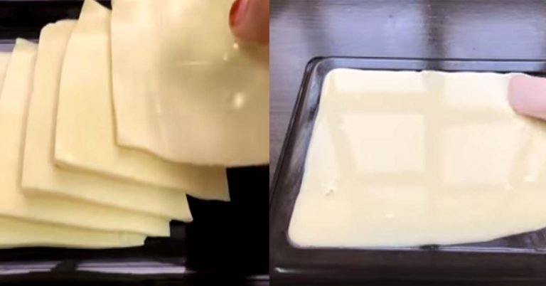 Home made slice cheese