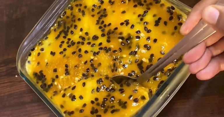 Passion fruit pudding