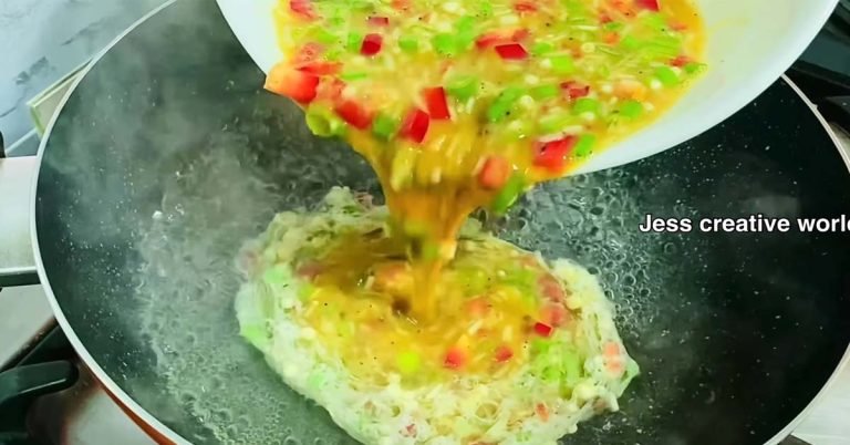 Scrambled egg without oil