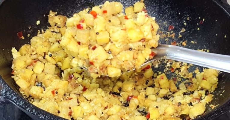 Elephant yam side dish for rice