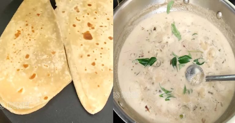 Chapathi and Green gram curry