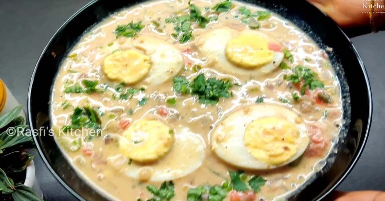 Egg coconut milk curry