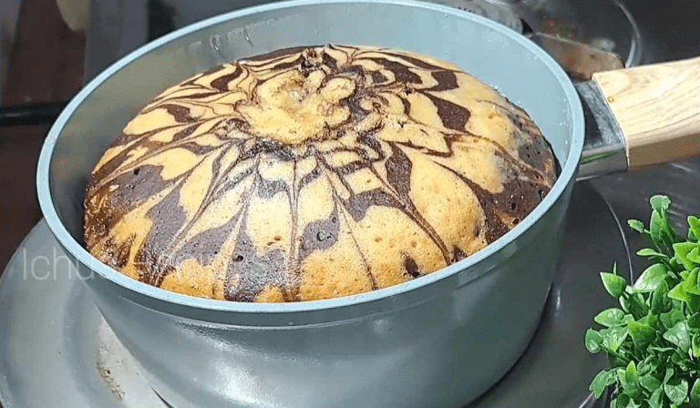 Zebra Cake In Tea Pot