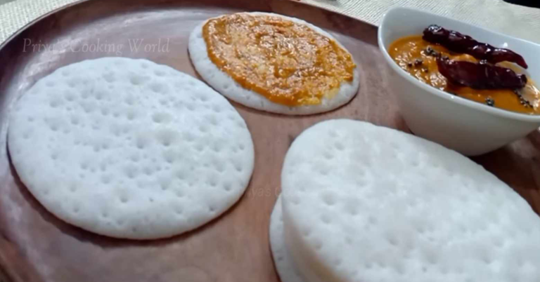 Coconut dosa and chammanthi