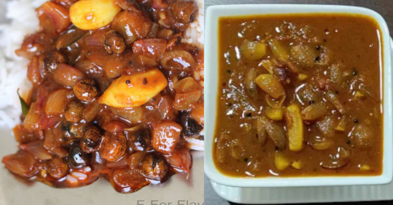 Vatha Kolambu ( Ulli Puli Curry)