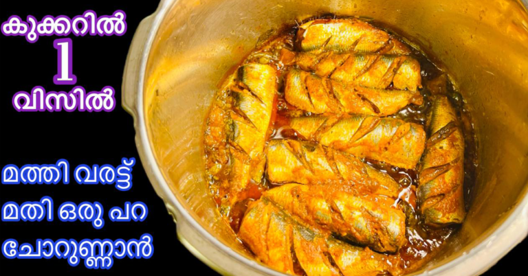 Sardine fish Roast In cooker