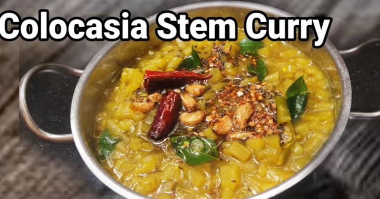 Colocasia stem Curry( Chembin Thand)