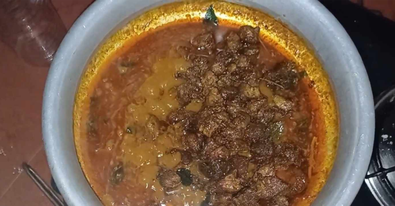 Fried beef curry