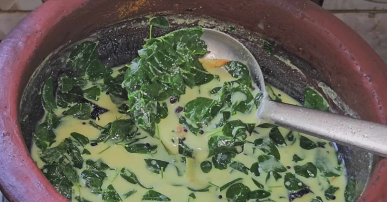 Moringa leaves curd curry