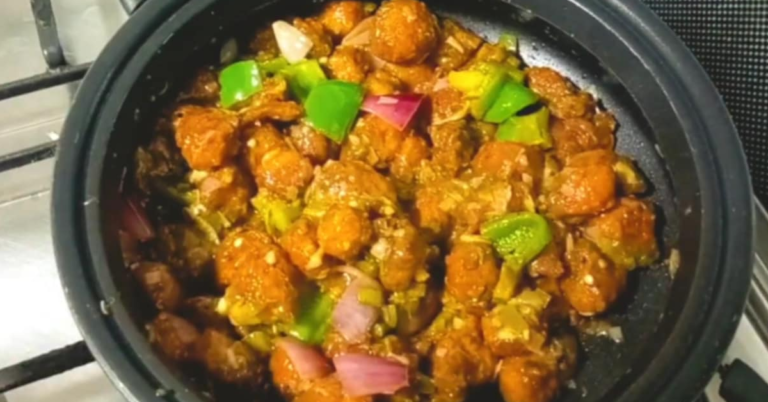 Chilly Soya chunks