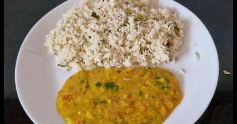 Jeera rice and Dal curry