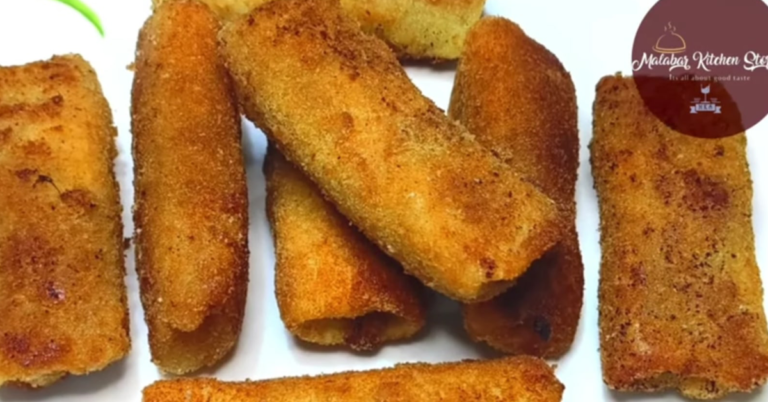 Chicken roll with bread