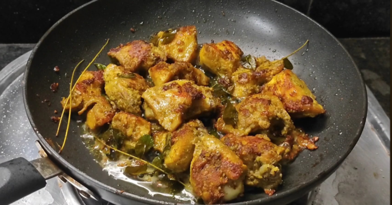 Green pepper Chicken fry