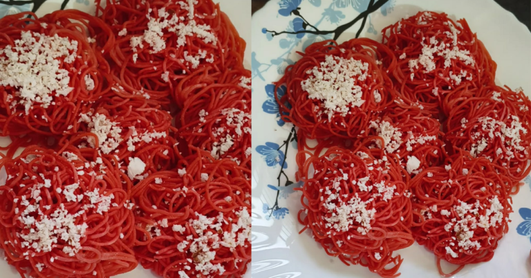 Red idiyappam