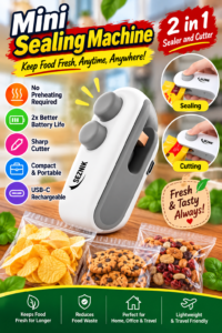 Mini Portable Heat Sealing Machine for Food Packets