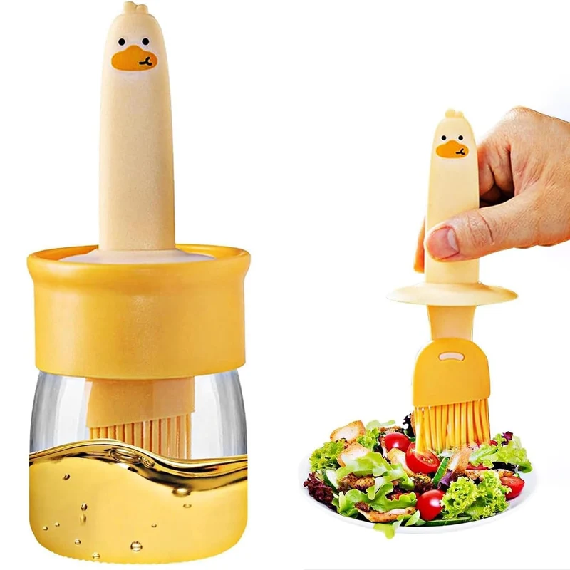 Option 1 (Best for SEO): Smart 2-in-1 Oil Dispenser Bottle with Silicone Basting Brush (200ml)